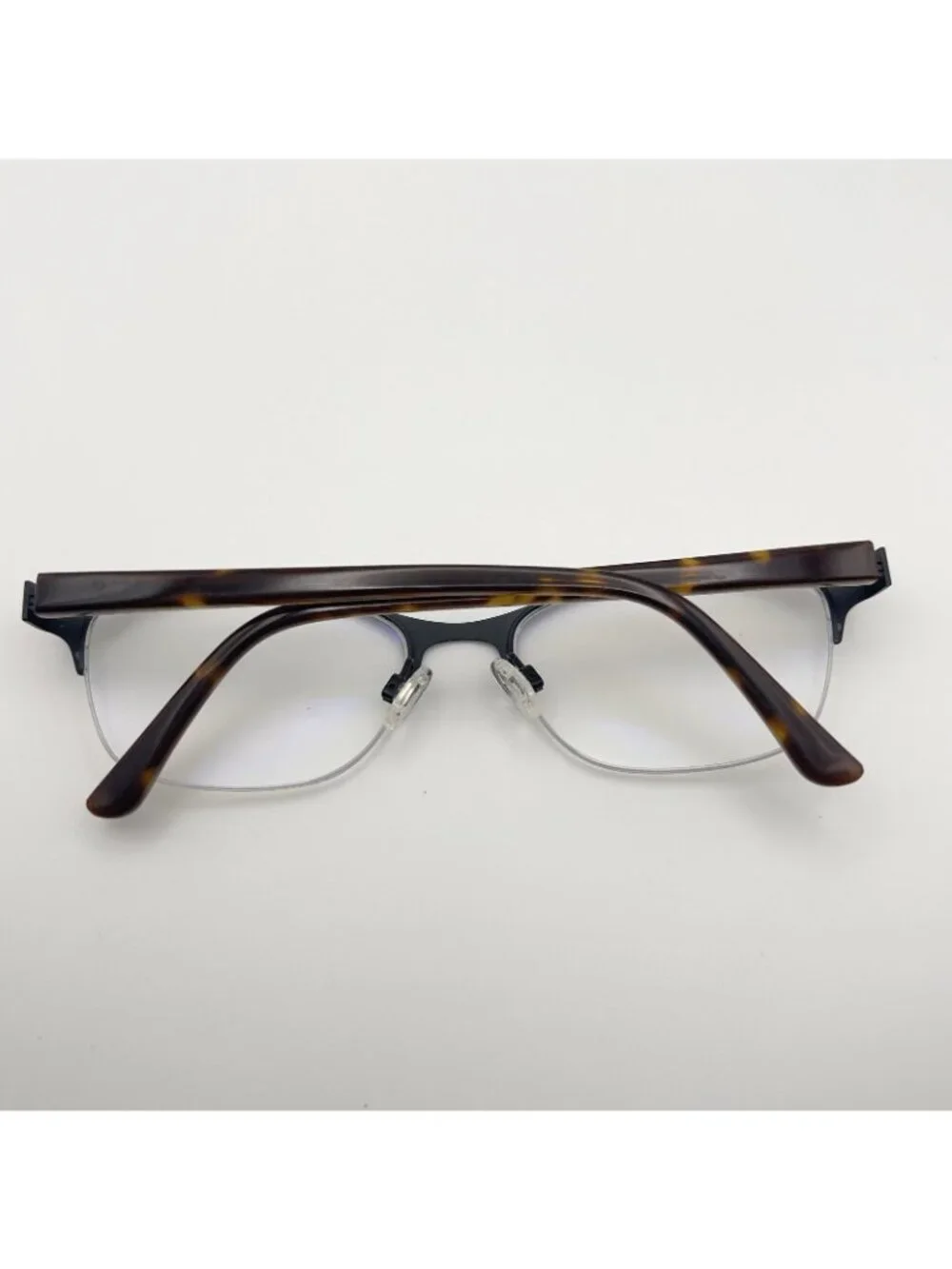 Kirkland Signature Pepper Eyeglass Frames Semi Rimless Cat Eye Black 52-18-135